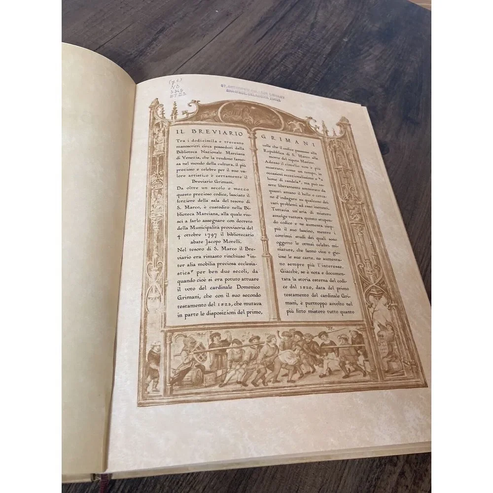 GASPARRINI LEPORACE, TULLIA Il calendario del Breviario Grimani / testo di Tulli